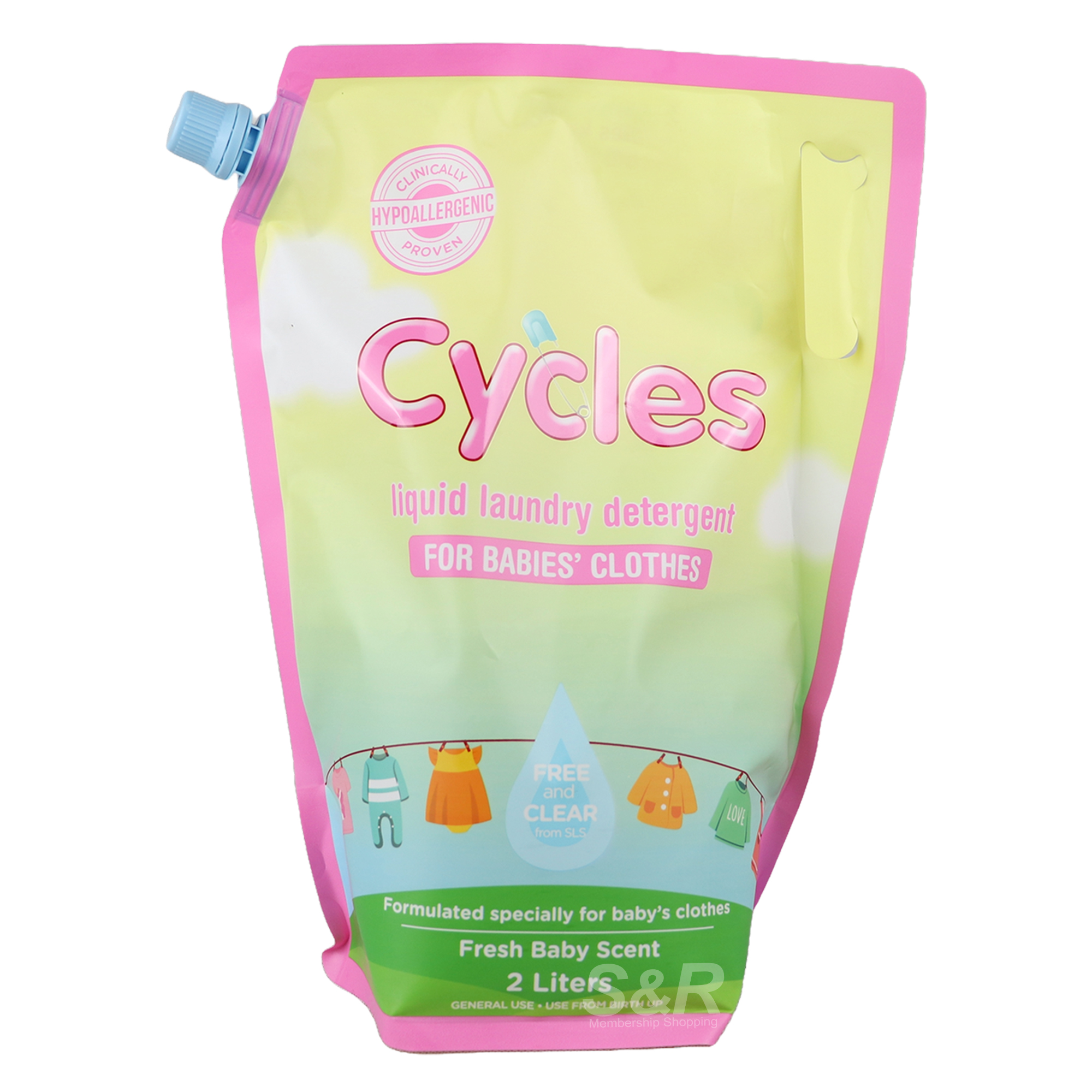 Cycles Liquid Laundry Detergent For Babies 2L Cycles Liquid Laundry Detergent For Babies 2L